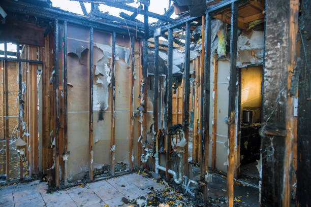 Professional Soot Cleanup technician working in Bay City, WI